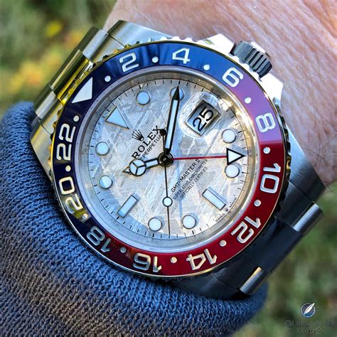 meteorite gmt rolex|rolex with meteorite face.